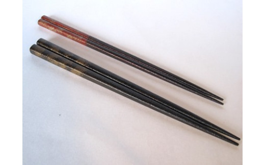 
「匠こだわりの箸セット」漆100％で塗った安心・安全の箸
