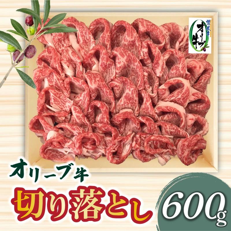 【ふるさと納税】香川県産黒毛和牛 オリーブ牛 切り落とし600g 讃岐牛  すき焼き しゃぶしゃぶ 焼肉 オレイン酸 冷凍