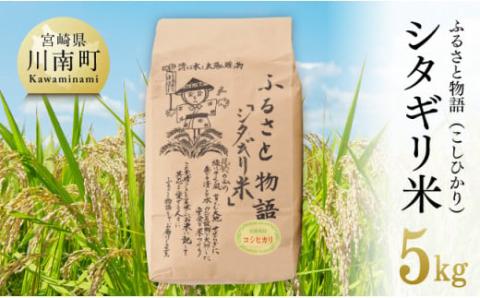 【令和7年産】宮崎県産こしひかり「シタギリ米」5kg 【 米 お米 白米 精米 国産 宮崎県産 こしひかり おにぎり 】[C04201]