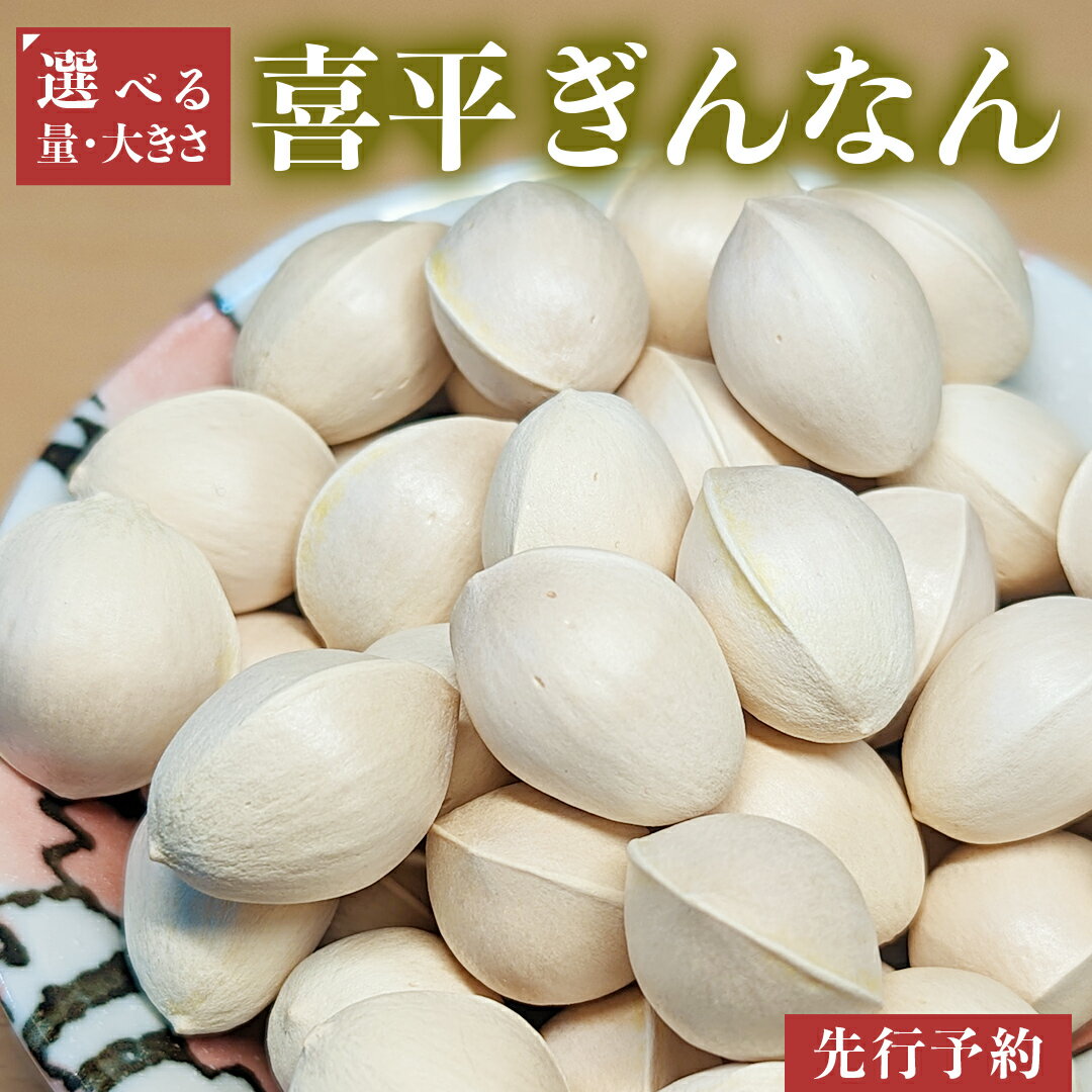 【ふるさと納税】＼ 量や大きさが選べる！ ／喜平ぎんなん 【2025年10月中旬より発送開始】 ぎんなん イチョウ 秋 美味 栄養満点 健康 高血圧予防 むくみ改善 疲労回復 美肌
