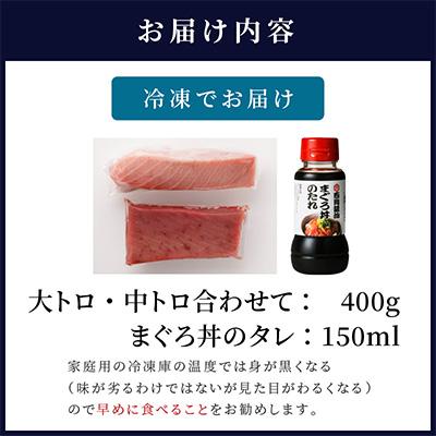 ふるさと納税 松浦市 鷹島産本まぐろ　大中合わせて400g　まぐろ丼のタレ付き |  | 02