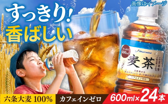 
                  麦茶 ペットボトル 600 ml × 24本  糸島市 / スターナイン 麦茶 六条大麦 3段焙煎 お茶 ペットボトル 600ml ペットボトル飲料 麦茶 ノンカフェイン ノンカフェイン飲料 カフェインゼロ 水分補給 [ARM005]
                