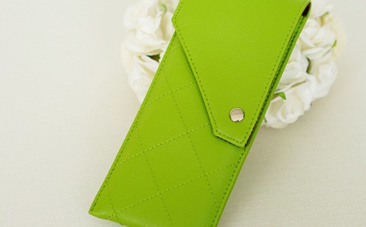 上質な日本製メガネケース「KAGULA」　Mサイズ（グリーン）