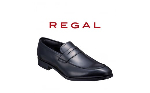 紳士ビジネスシューズリーガルREGAL 22ALBcm 25.5cm ローファー ブラック〈盛岡市産モデル〉