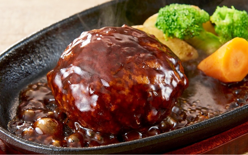 ハピネスハンバーグ　ポルチーニ香るデミグラスソース　155ｇ(固形量110ｇ)×15個  / ハンバーグ お肉 おかず チーズ チーズハンバーグ