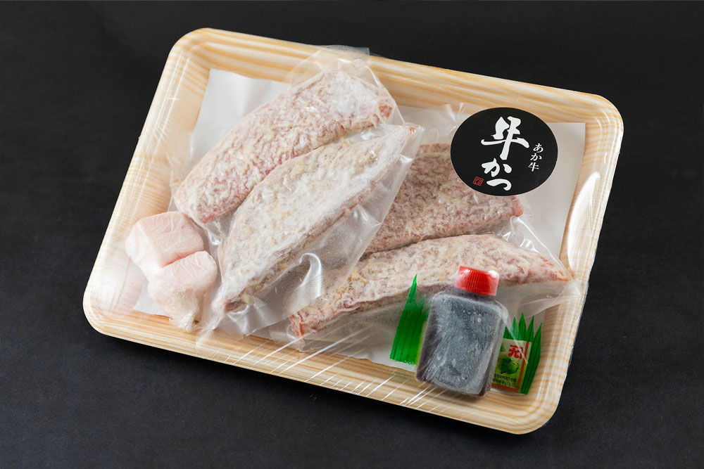 あか牛のヘルシーな赤身 牛カツ （特製だし醤油付き） 50g×4 あか牛 和牛 肉 ブランド牛 牛肉 人気 美味しい 赤身 ヘルシー ジューシー 特製だし醤油 贅沢 豪華 熊本 阿蘇