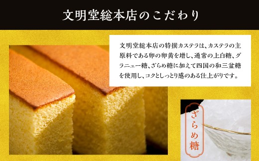 【全6回定期便】特撰カステラ1号／ かすてら スイーツ お菓子 菓子 和菓子 ギフト 贈り物 お土産 長崎 文明堂 総本店 将棋 王位戦