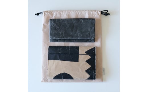 SIWA 巾着 M[5839-1966] グレー