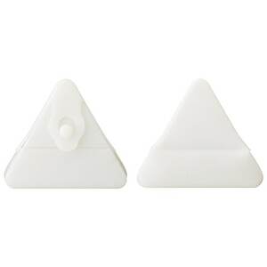 シリコンおにぎりラップ ２個 ●ホワイト● 電子レンジOK 繰り返し使える 冷凍保存OK 食洗機対応〈スケーター株式会社〉   4-048