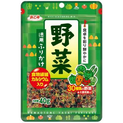 ふるさと納税 弥富市 浜乙女 徳用ふりかけ 野菜 40g (10個セット)