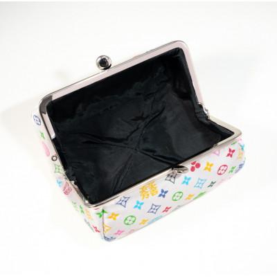 ふるさと納税 与謝野町 コロリンポーチ　モノグラム柄(白色) |  | 02