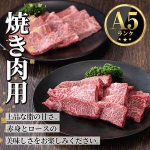 s595 鹿児島県産 北さつま高崎牛 焼き肉用 (計約800g・ ロース 約200g×2 / 赤身 約200g×2 )黒毛和牛 A5ランク A5 雌牛 焼き肉 焼肉 BBQ バーベキュー 牛肉 お肉 