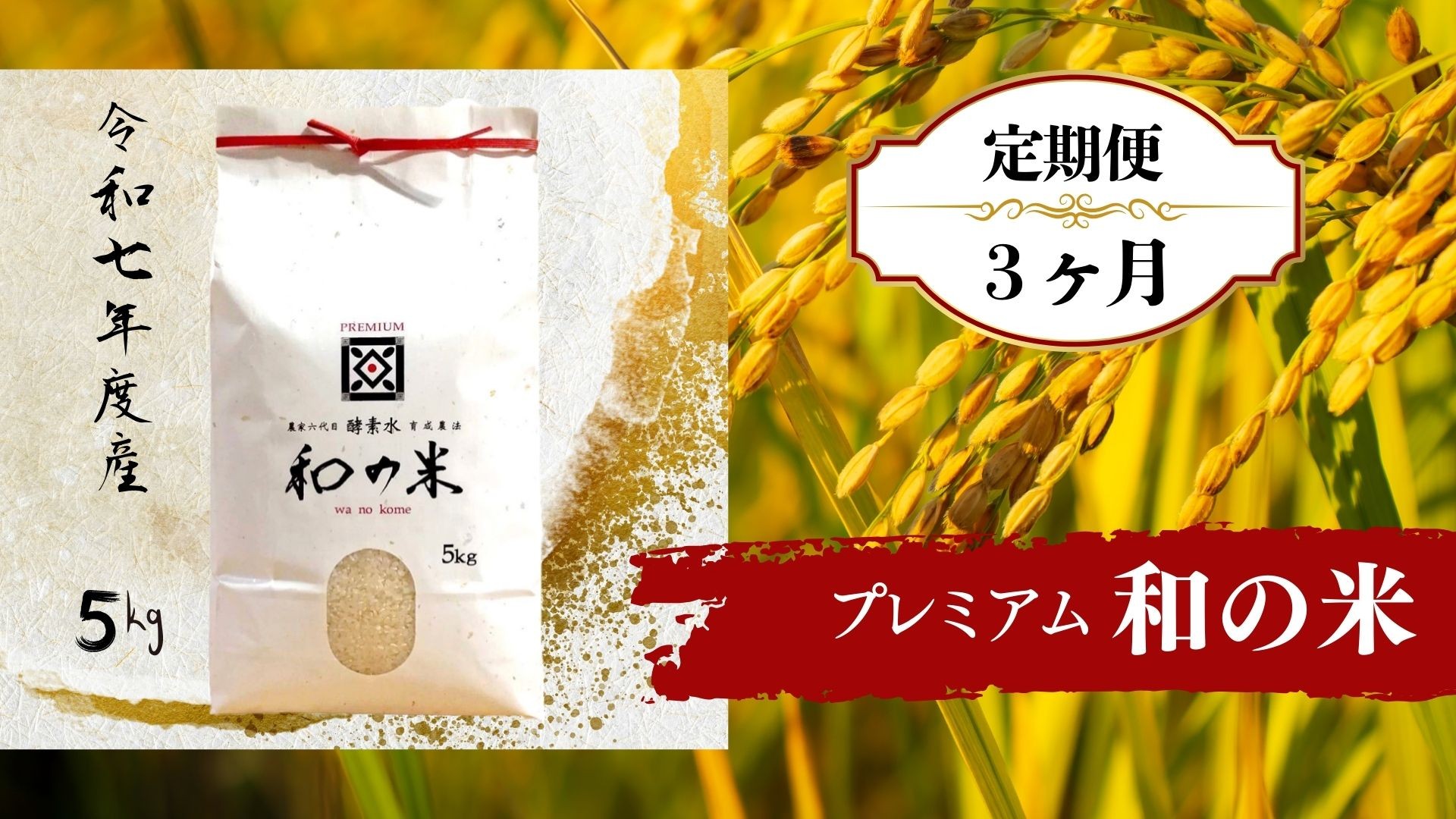 
                  【3ヵ月定期便】《 令和7年産 》和の米「酵素米」プレミアム　精米5kg×3回 ／ 米 こめ コメ お米 おこめ コシヒカリ こしひかり 和の米 酵素米 プレミアム 特別栽培認証 白米 精米 ごはん ご飯 令和7年産 5kg 定期便 茨城県 利根町 送料無料
                
