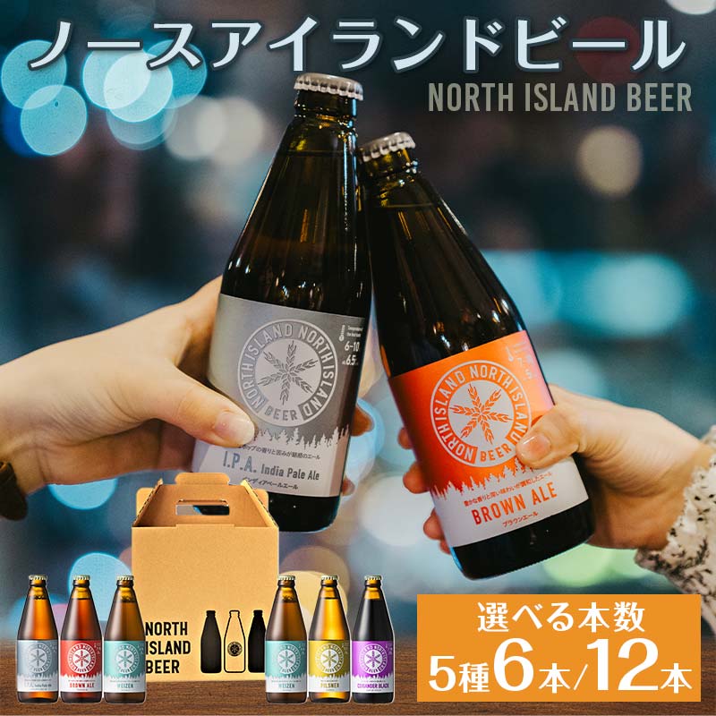 【ふるさと納税】≪選べる本数≫ノースアイランドビール5種6本セット・12本セット EB8-0001var