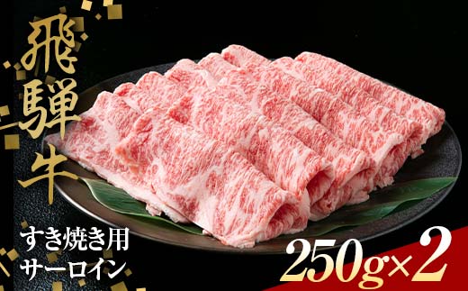 飛騨牛 すきやき用 サーロイン 250g×2 赤身 鍋 スライス肉 F4N-1639