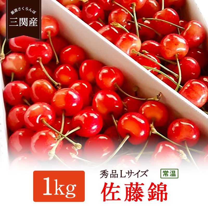 
                  ＼朝採れ 産地直送／ 令和8年度産 佐藤錦 秀 L 1kg 市場価値の高い 三関産 さくらんぼ こだわりの【常温】でお届け 家庭用 フルーツ 果物 お取り寄せ 秋田 湯沢市 期間限定 サクランボ【藤山果樹園】[H1-2801]
                