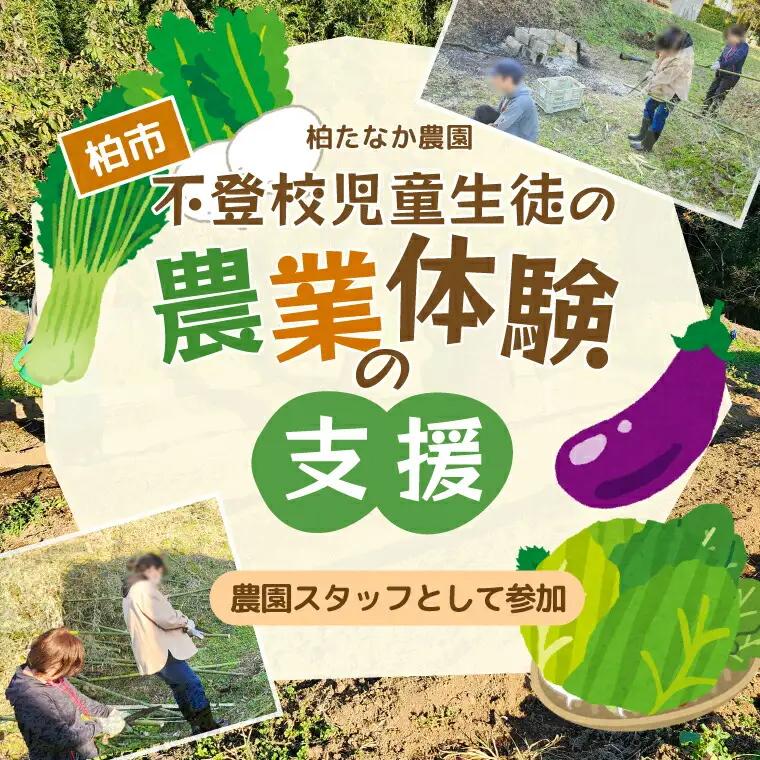 農業体験支援 不登校児童生徒 農園スタッフ参加 農業体験支援