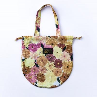 ふるさと納税 桐生市 【ezu】color swatch circle bag 赤い花 |  | 01
