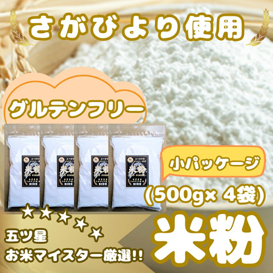 【ふるさと納税】『さがびより』 米粉500g×4袋（CIB50）