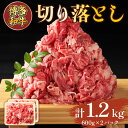 【ふるさと納税】博多和牛切り落とし 1.2kg(600g×2p)　送料無料 博多和牛 牛肉 名産品 お取り寄せ お取り寄せグルメ　AO124