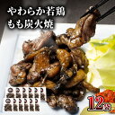 【ふるさと納税】宮崎名物 やわらか 若鶏 もも 炭火焼 50g×12袋 国産鶏 鶏肉 もも肉 モモ 若鶏モモ 炭火 手焼き 岩塩 味付き 味付け 冷凍 湯せん アレンジ 料理 グルメ お取り寄せ お取り寄せグルメ おすすめ 宮崎県 宮崎市 送料無料