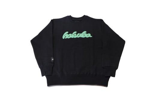 HAKUBA ORIGINAL 発泡プリントスウェット(ユニセックス) 　サイズ：M　カラー：ブラック【P0130513_M_BL】