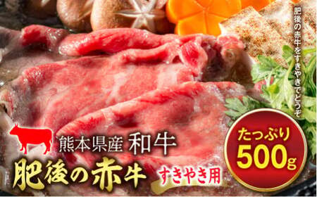 肥後の赤牛 すきやき用（500g） FKP9-455