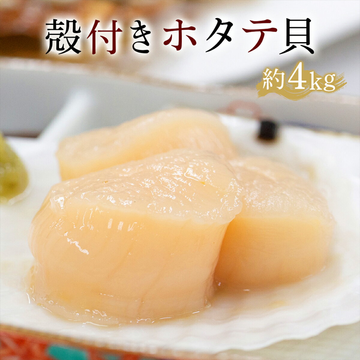 【ふるさと納税】R8年5月下旬より順次発送　遠別産殻付きホタテ貝（約3～4kg）【事前予約】 ホタテ ほたて 帆立 貝 魚介 魚介類 海鮮 海の幸 北海道 遠別町