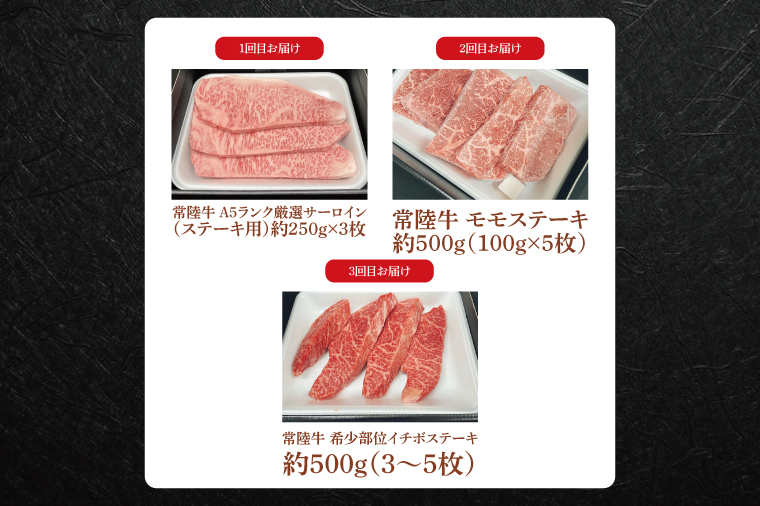FL-31　【常陸牛】肉の藤井商店（定期便）常陸牛プレミアムセレクション ～極上の６か月～定期便 6か月 毎月お届け 最高級牛肉 ギフト定期便 豪華牛肉 A5 厳選 サーロイン モモステーキ A5ロー