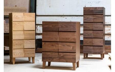 幅58-6段チェスト「モデルノ」ウォールナット材【丸田木工】