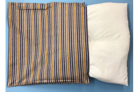 銘仙版 洗える座布団 縞柄カバー式 5枚セット [2339]