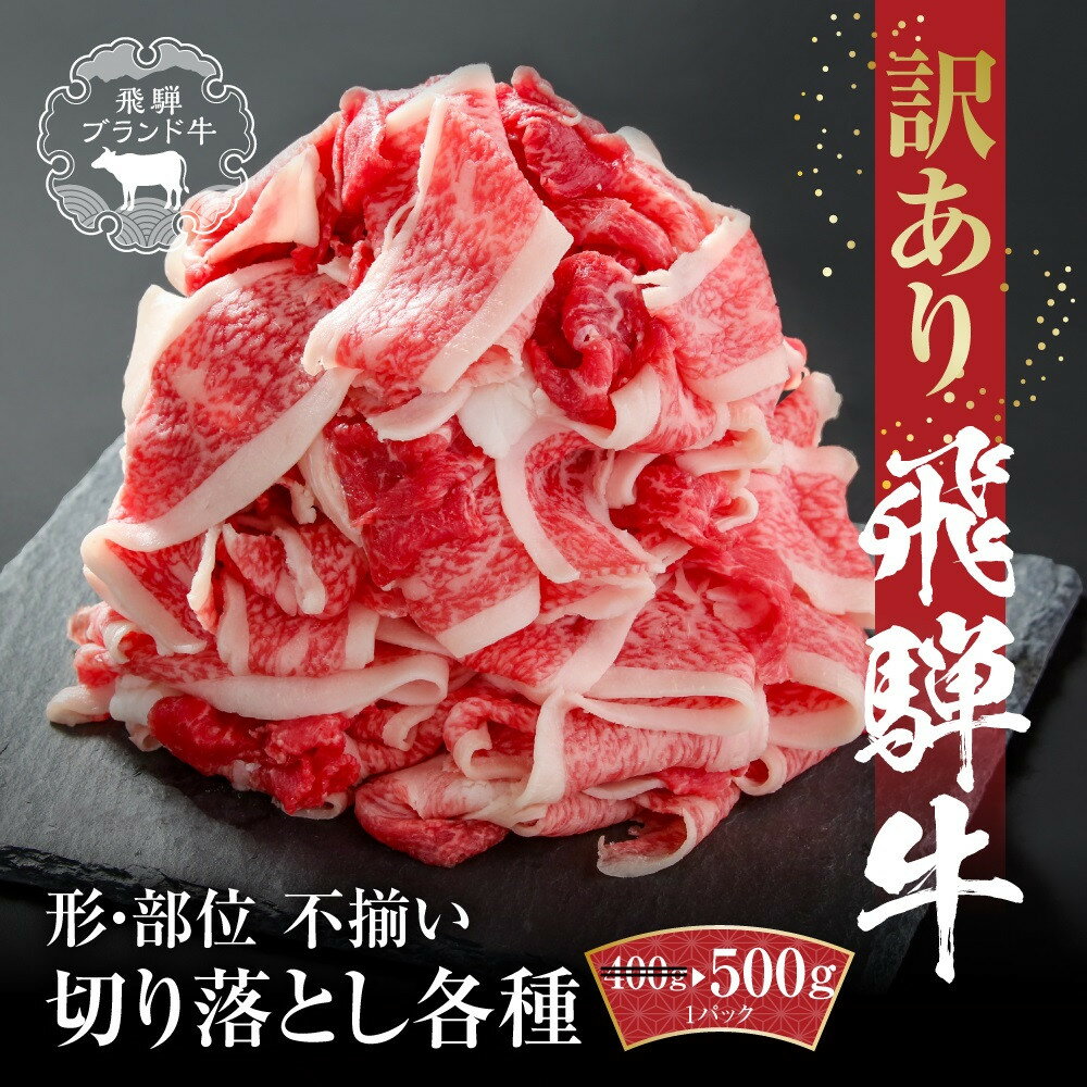 【ふるさと納税】訳あり 飛騨牛 切り落とし 500g 冷凍真空パック | 肉 お肉 切り落とし 薄切り すき焼き すきやき 黒毛和牛 和牛 人気 おすすめ 牛肉 飛騨高山ミート MZ011VP