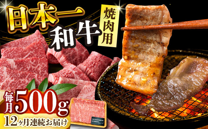 
                  【全12回定期便】【A4～A5】長崎和牛焼肉用　500g【株式会社 MEAT PLUS】 [DBS036]長崎和牛 和牛 国産 牛肉 長崎和牛 焼肉用　500g 長崎和牛 焼肉用　500g12回定期便 定期便 12回
                