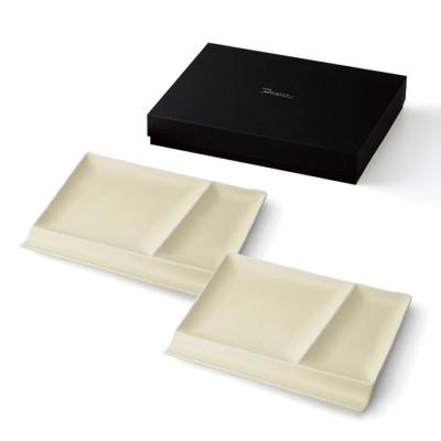 ふるさと納税 瑞浪市 【美濃焼】(miyama.)パレットプレートL　二枚組　グレージュマット |  | 02