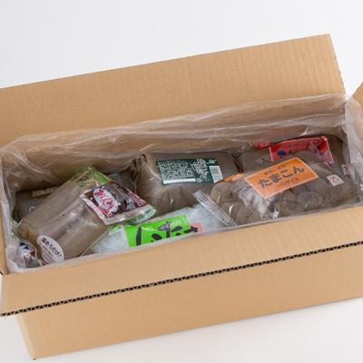 ふるさと納税 山梨市 昔ながらの製法でつくる牧丘こんにゃくセット　計18袋 |  | 01