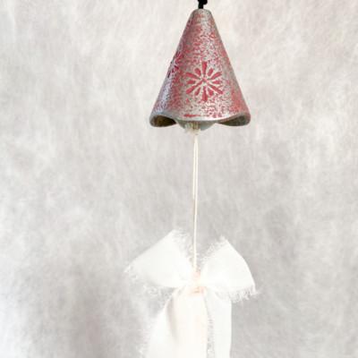 ふるさと納税 滝沢市 南部鉄器 風鈴 ウインドチャイム×リボン短冊　シルバーピンク |  | 01