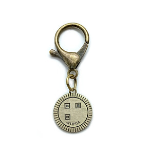 ｅｊブランド『　i-LACQ　』アイ・ラシク　ペット用アンティーク調　迷子札　ネームタグ　BLASS真鍮　Sサイズ ALPDL021