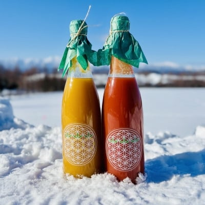 
            完熟ミニトマト100%ストレートジュース 北海道富良野市産 720ml×2本【1704457】
          