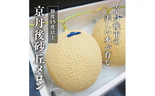 糖度15度以上！京丹後砂丘メロン2玉入り　（2Ｌサイズ以上）／北畿水産(2026年6月下旬～発送) 国産 2玉 フルーツ 果物 メロン 砂丘メロン 甘い 糖度 京都 ふるさと納税 フルーツ ふるーつ くだもの ご当地メロン めろん 生産者応援 農家応援