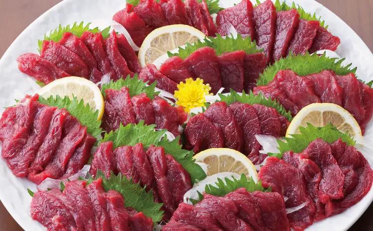 馬刺し 上霜降り(トロ)00g＋赤身200g 合計400gセット