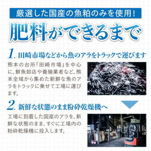 (株)三成 有機質100％肥料 自社製造オリジナル魚粉 お魚ペレット20kg _U146-0002