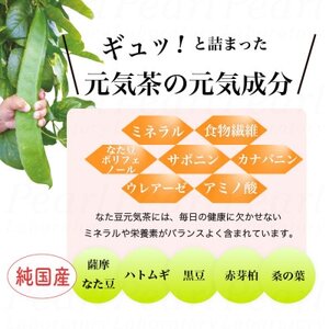 【2袋】健康茶「薩摩なた豆元気茶」ホット・アイス両用 自家用・ギフトにオススメです【1490872】