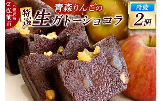 【寄附金額見直しました】青森りんごの特選生ガトーショコラ（グルテンフリー）260g×2個