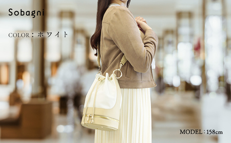 Sobagni　Bucket Bag ホワイト