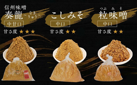 （B） 味噌 無添加 信州味噌 こだわり セット 700g × 3種 12か月定期便 みそ 詰め合わせ ミソ 信州 手作り 調味料 天然醸造 信州みそ 米味噌 米みそ 長野県 長野 株式会社大桂商店	