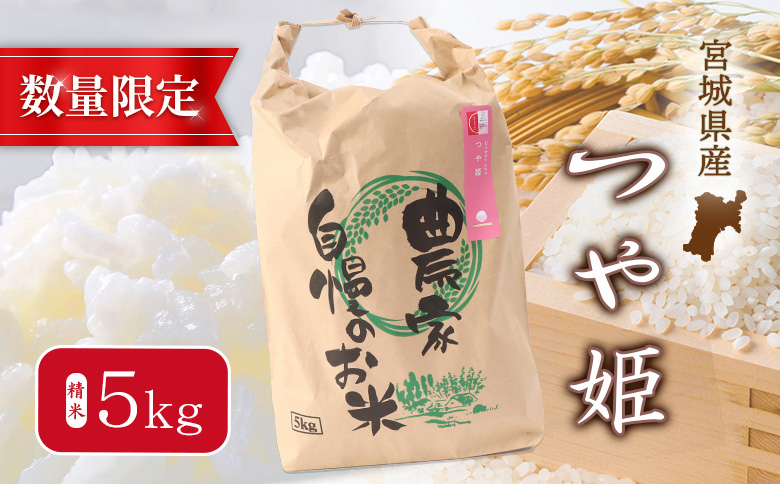 【2025年産新米予約】つや姫（精米）5kg【数量限定】【490015】