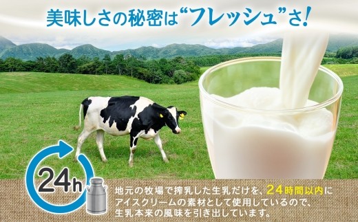 素材にこだわったアイスクリームです。
