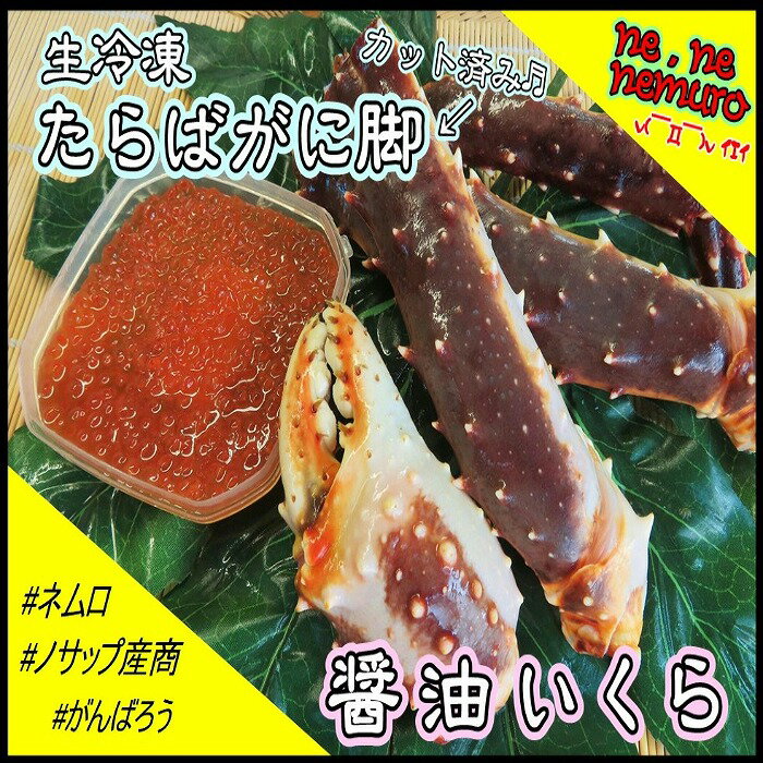 【ふるさと納税】 [北海道根室産] 生冷凍たらばがに脚、醤油イクラセット たらば タラバ タラバガニ たらば蟹 タラバ蟹 かに カニ 蟹 お取り寄せ グルメ 海鮮 いくら 醤油漬け 醤油漬 北海道 根室市 ふるさと納税 C-59018