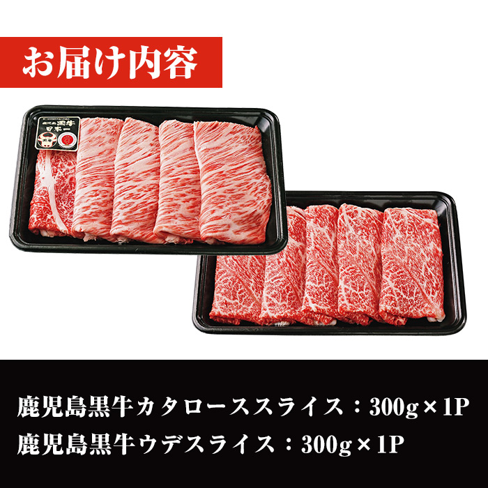 【D-101】鹿児島黒牛すきやきセット(計約600g)【そお鹿児島農業協同組合】B130-v02