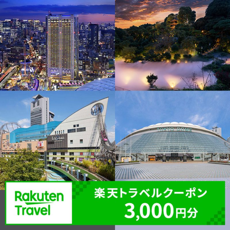 【ふるさと納税】東京都文京区の対象施設で使える 楽天トラベルクーポン 寄附額10,000円（3,000円クーポン） 関東 東京 宿泊 宿泊券 ホテル 旅館 旅行 旅行券 観光 トラベル チケット 旅 宿 券